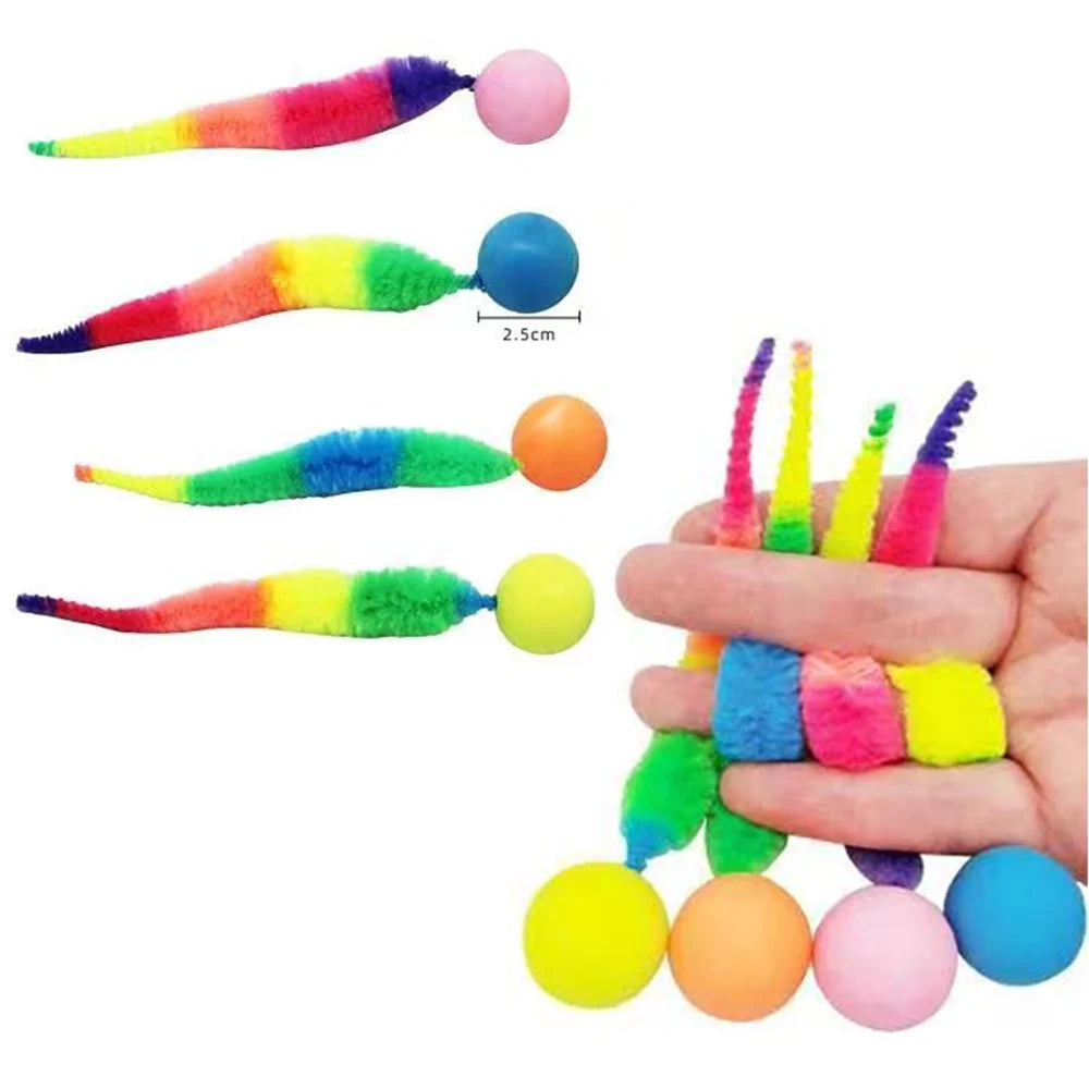 Elastic Caterpillar Cat Toy | Indoor Play Toy