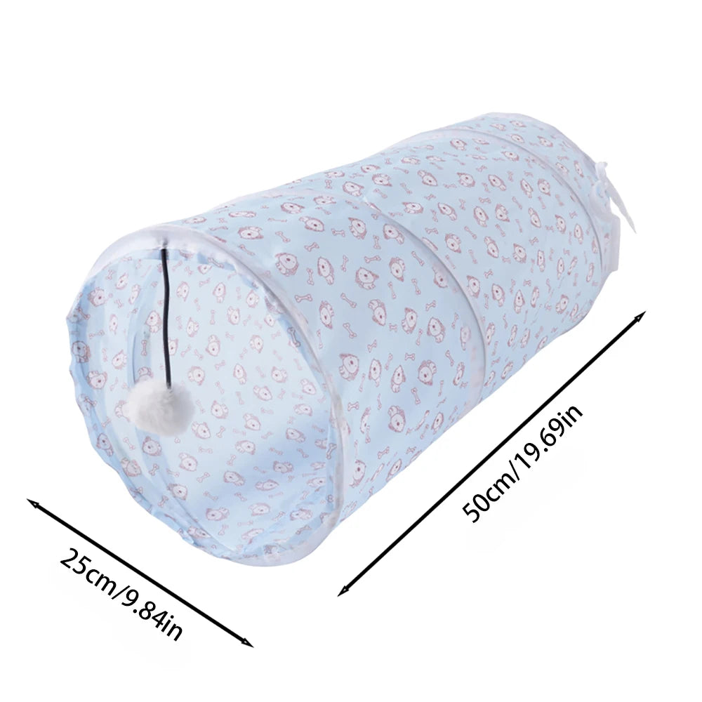 Crinkle Cat Tunnel | Indoor Play & Hide Tunnel