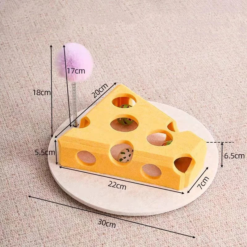 Felt Cat Play Box | Bell Ball Puzzle Toy