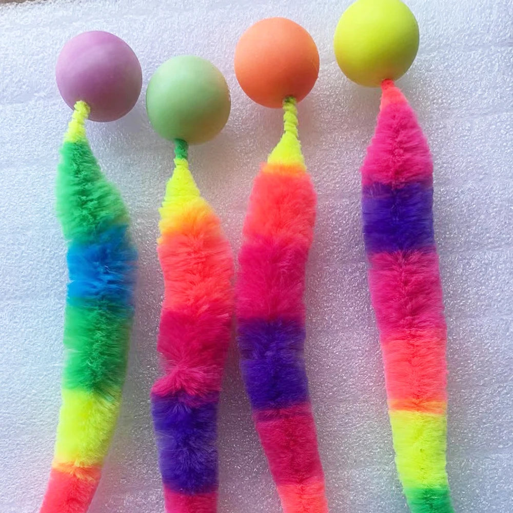 Elastic Caterpillar Cat Toy | Indoor Play Toy