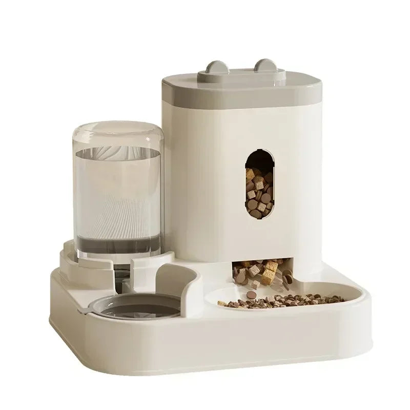Raised Pet Feeding Station | Food Bowl & Water Fountain