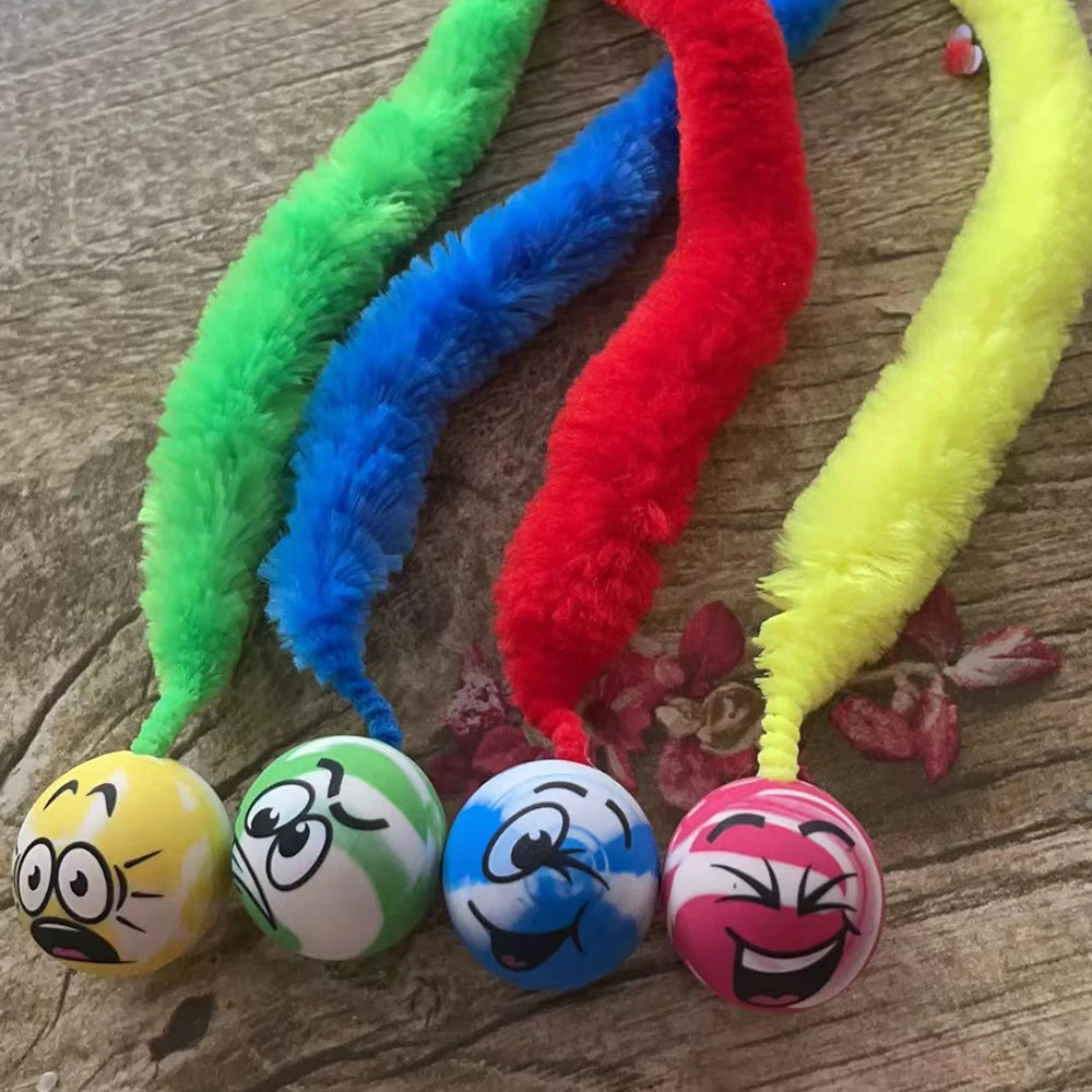 Elastic Caterpillar Cat Toy | Indoor Play Toy