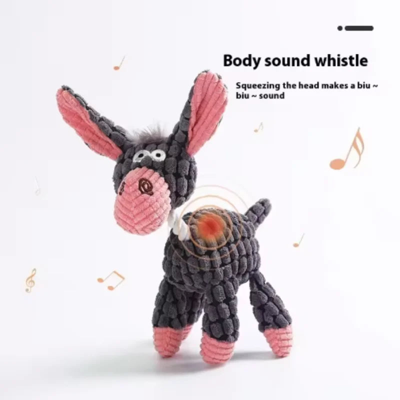 Plush Bone Dog Toy | Squeaker & Training Toy
