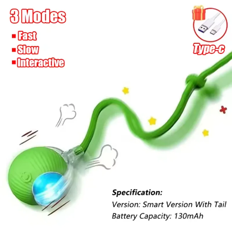 Interactive Cat Chase Ball | Smart Motion Toy