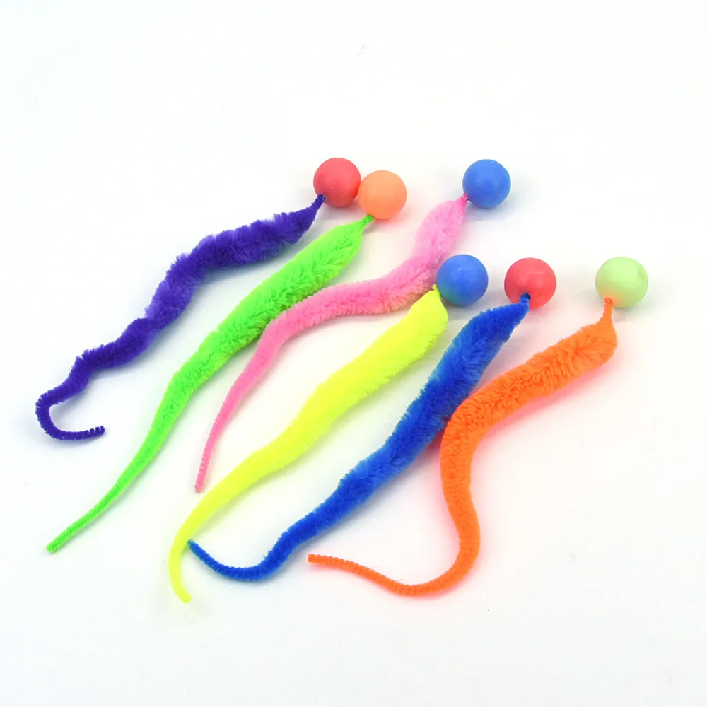 Elastic Caterpillar Cat Toy | Indoor Play Toy