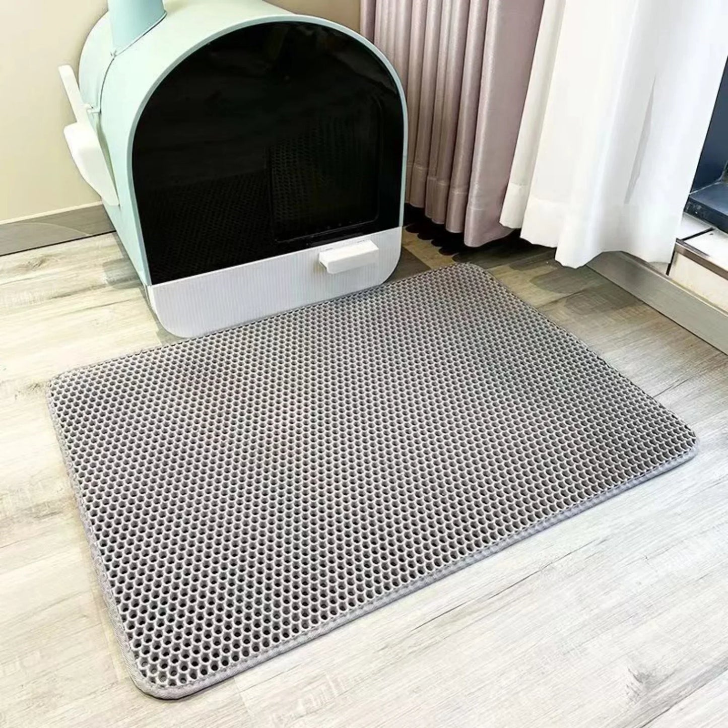 Double Layer Cat Litter Mat | Non-Slip Floor Protector