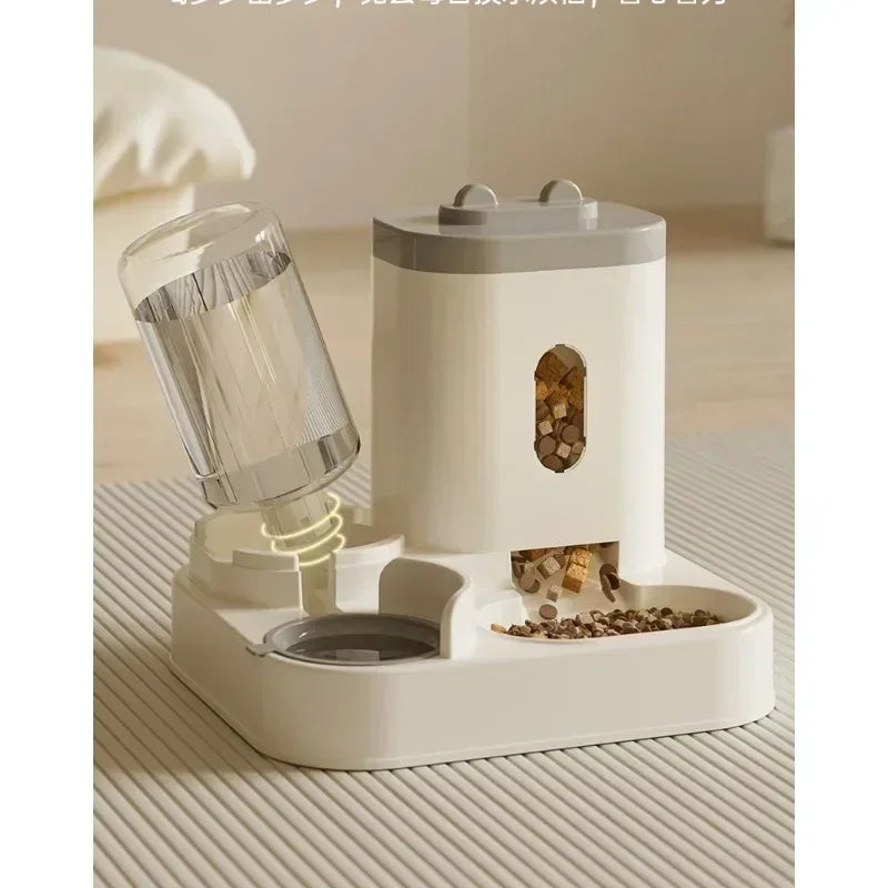 Raised Pet Feeding Station | Food Bowl & Water Fountain