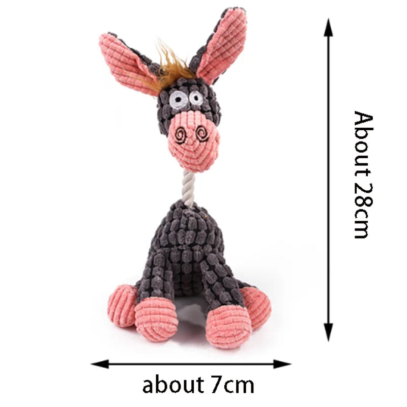 Plush Bone Dog Toy | Squeaker & Training Toy