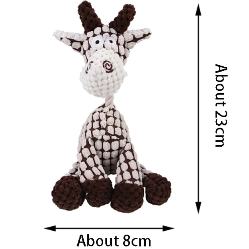 Plush Bone Dog Toy | Squeaker & Training Toy