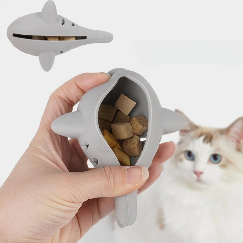 Interactive Fish Cat Toy | Treat & Dental Chew Toy
