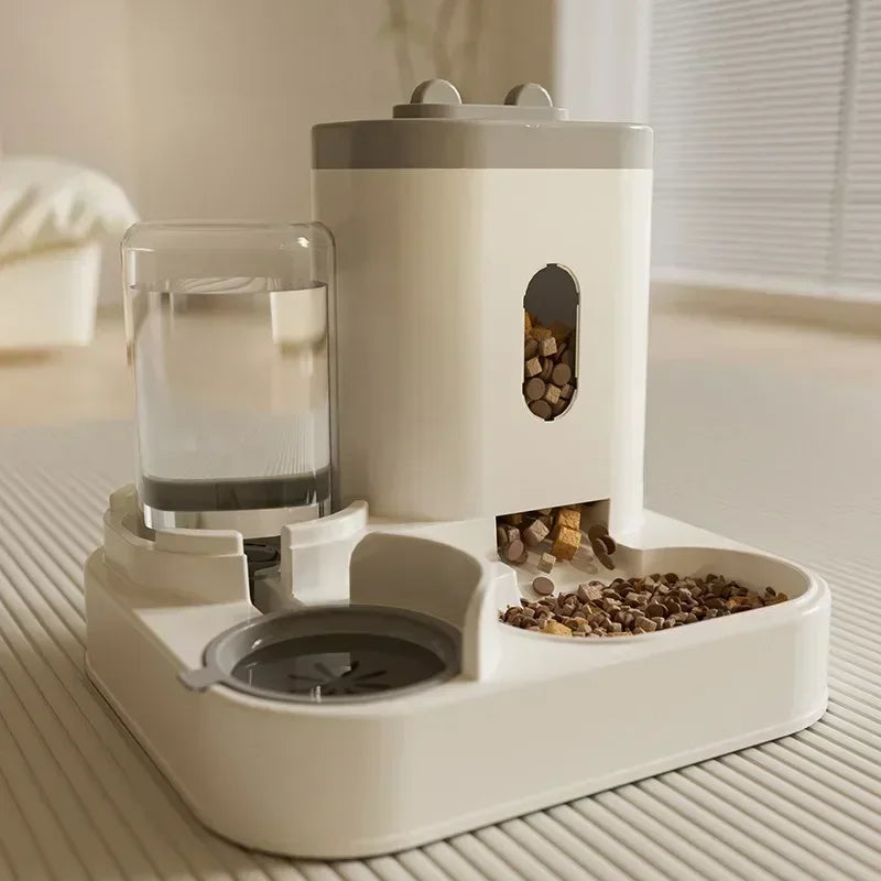 Raised Pet Feeding Station | Food Bowl & Water Fountain