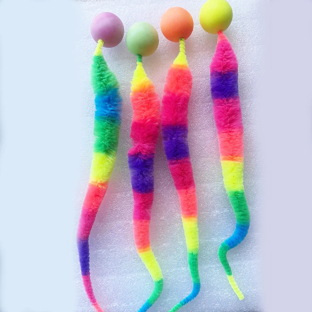 Elastic Caterpillar Cat Toy | Indoor Play Toy