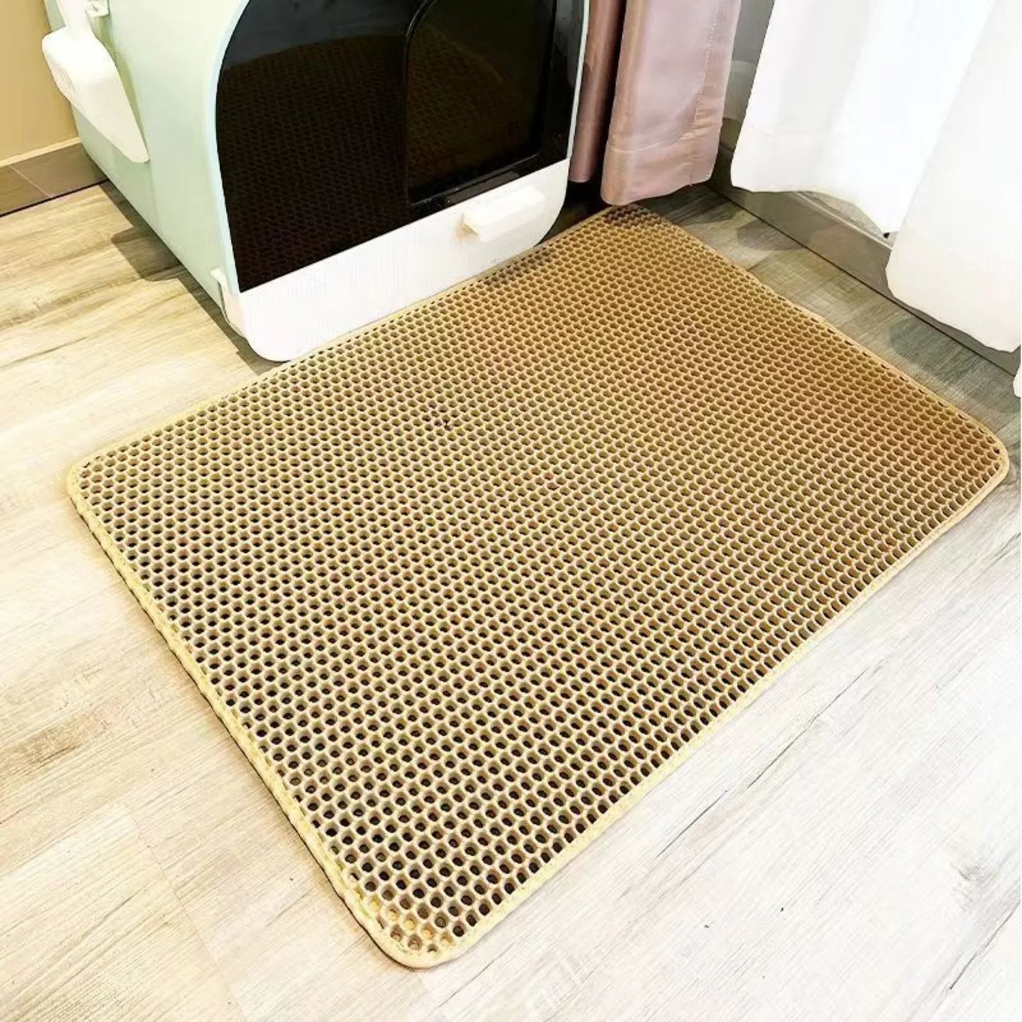 Double Layer Cat Litter Mat | Non-Slip Floor Protector