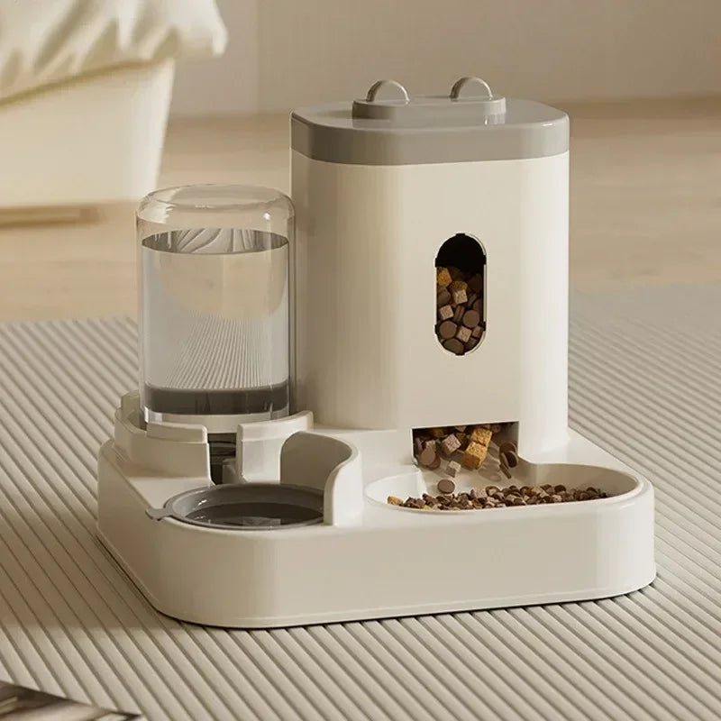 Raised Pet Feeding Station | Food Bowl & Water Fountain
