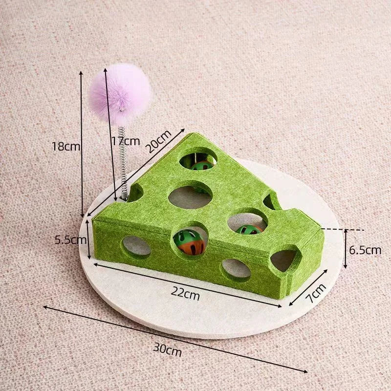 Felt Cat Play Box | Bell Ball Puzzle Toy