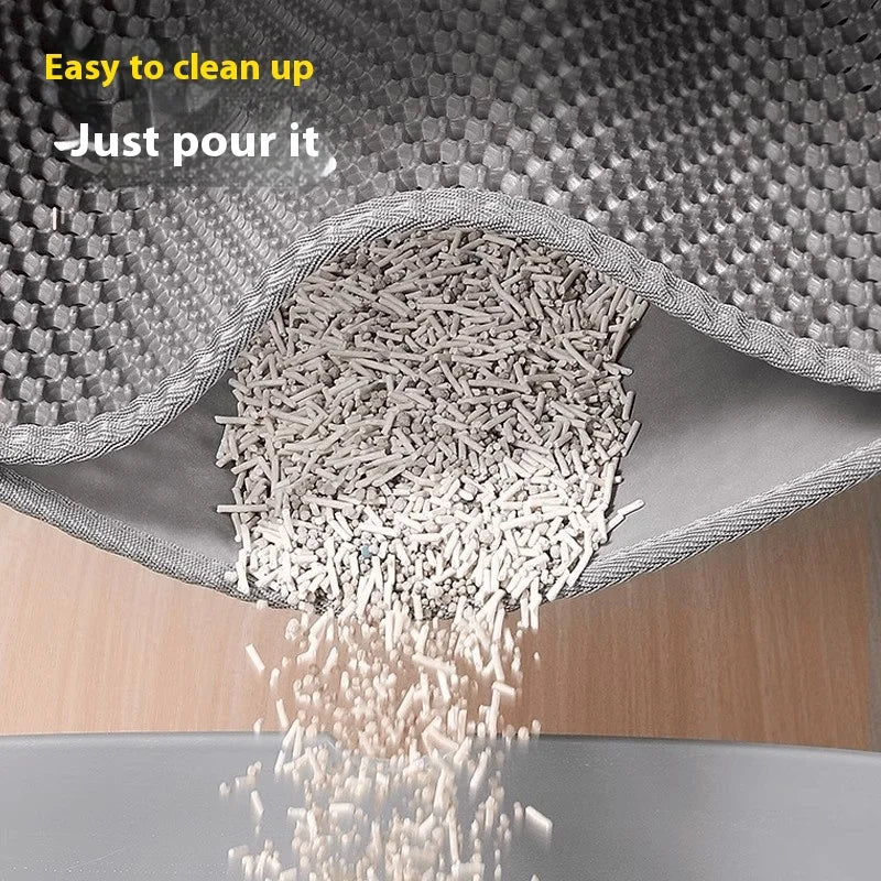 Double Layer Cat Litter Mat | Non-Slip Floor Protector