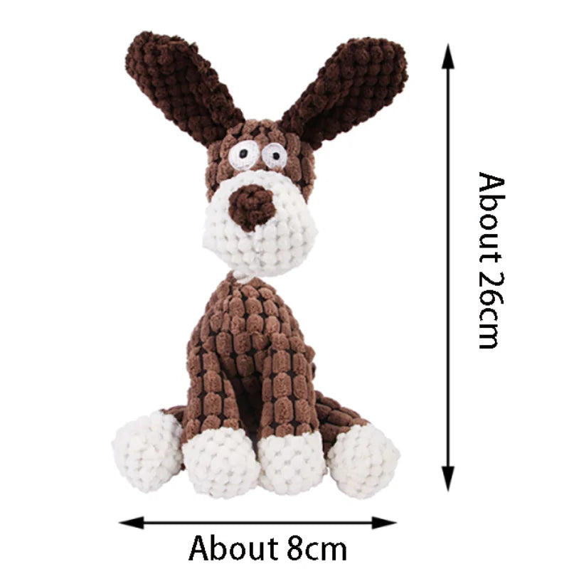 Plush Bone Dog Toy | Squeaker & Training Toy