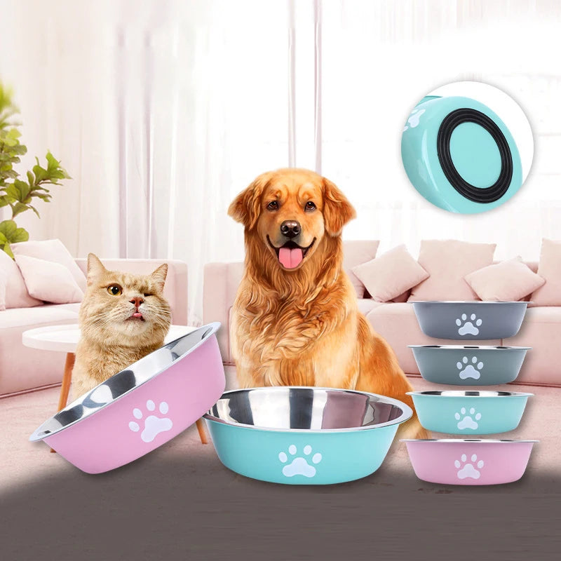 Silicone Base Pet Feeding Bowl | Food & Water Dish