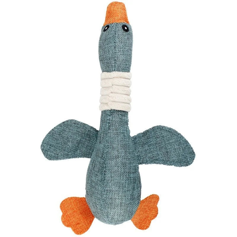Plush Bone Dog Toy | Squeaker & Training Toy