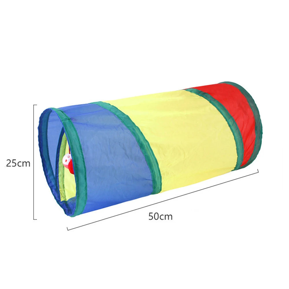 Crinkle Cat Tunnel | Indoor Play & Hide Tunnel