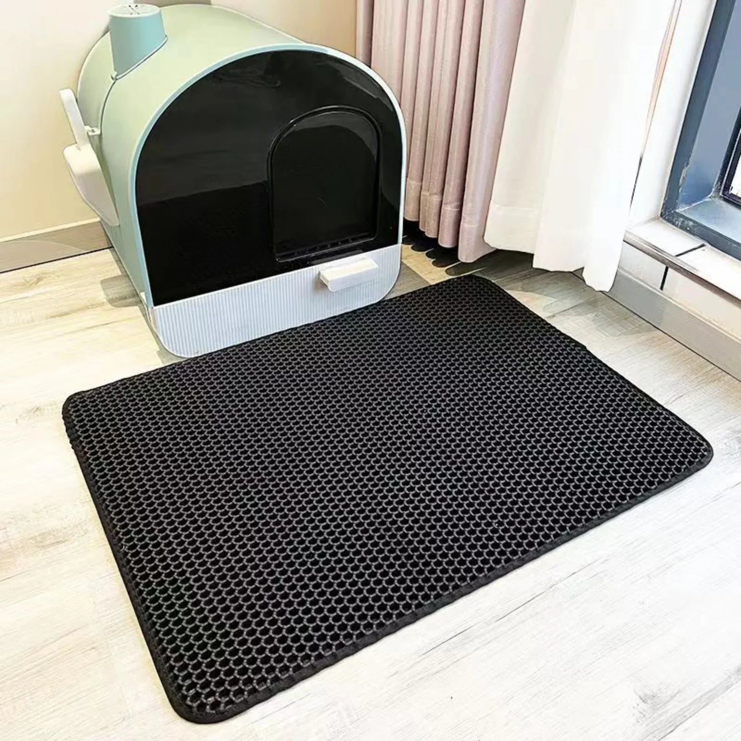Double Layer Cat Litter Mat | Non-Slip Floor Protector
