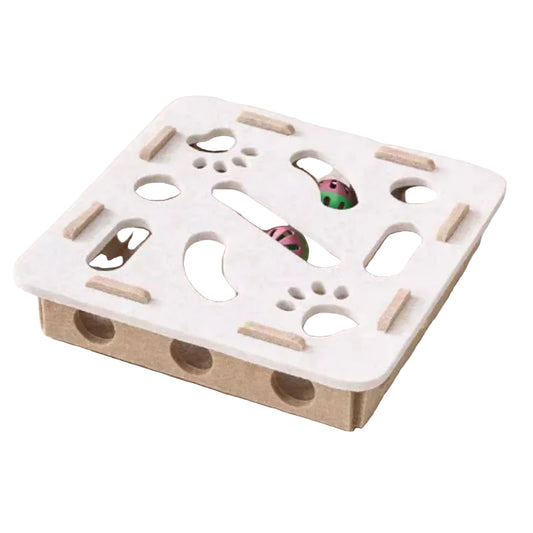 Felt Cat Play Box | Bell Ball Puzzle Toy